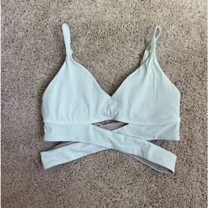 Very pale ice blue lululemon still now bra